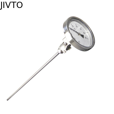 2.5 Inch Industrial Bimetal Thermometer 600℃ Free Adjustable Angle 1/2'' NPT