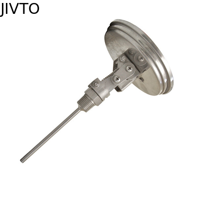 2.5 Inch Industrial Bimetal Thermometer 600℃ Free Adjustable Angle 1/2'' NPT