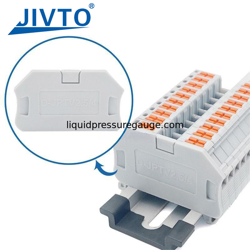D-PTV 2.5/4 End Cover For Lateral Conductor Routing PTV 2 Push-in Wire Connector Electrical DIN Terminal Block