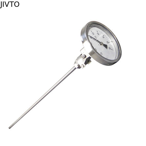 2.5 Inch Industrial Bimetal Thermometer 600℃ Free Adjustable Angle 1/2'' NPT